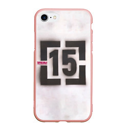 Чехол iPhone 7/8 матовый Тараканы! и ничего кроме правды 15, цвет: 3D-светло-розовый