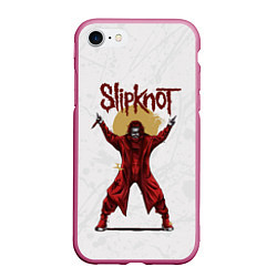 Чехол iPhone 7/8 матовый COREY TAYLOR SLIPKNOT СЛИПКНОТ Z, цвет: 3D-малиновый