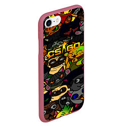 Чехол iPhone 7/8 матовый CS GO AWP SKIN, цвет: 3D-малиновый — фото 2