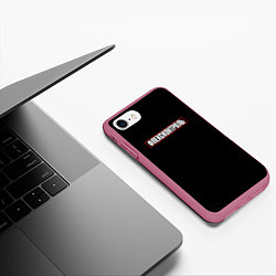 Чехол iPhone 7/8 матовый Флексконтроль, цвет: 3D-малиновый — фото 2