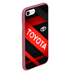 Чехол iPhone 7/8 матовый TOYOTA LINES, цвет: 3D-малиновый — фото 2