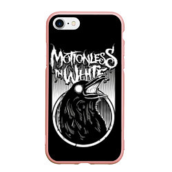 Чехол iPhone 7/8 матовый Motionless in White, цвет: 3D-светло-розовый