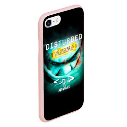 Чехол iPhone 7/8 матовый The Sickness - Disturbed, цвет: 3D-светло-розовый — фото 2