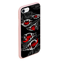 Чехол iPhone 7/8 матовый Атака вампиров, цвет: 3D-светло-розовый — фото 2