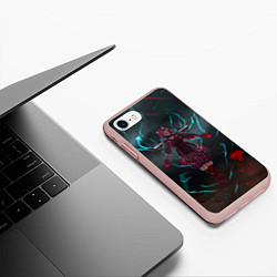 Чехол iPhone 7/8 матовый The Eye of the Storm, цвет: 3D-светло-розовый — фото 2