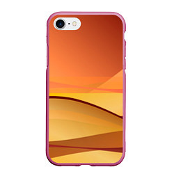 Чехол iPhone 7/8 матовый Пустыня Арракис Дюна, цвет: 3D-малиновый