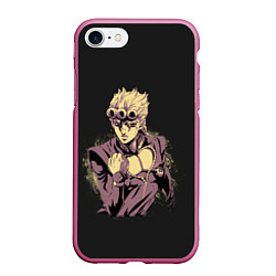 Чехол iPhone 7/8 матовый Giorno Giovanna Golden Wind