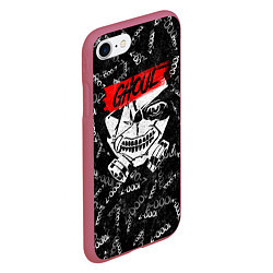 Чехол iPhone 7/8 матовый KANEKI GHOUL 1000-7, цвет: 3D-малиновый — фото 2