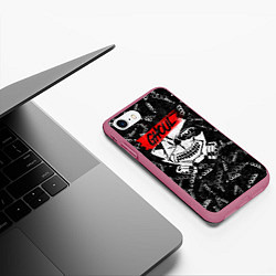 Чехол iPhone 7/8 матовый KANEKI GHOUL 1000-7, цвет: 3D-малиновый — фото 2