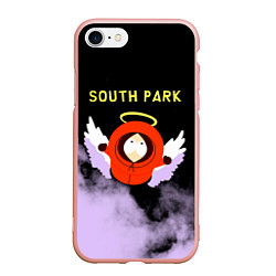 Чехол iPhone 7/8 матовый Кенни реально умер Южный парк, цвет: 3D-светло-розовый