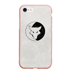 Чехол iPhone 7/8 матовый Лунные волки ранний лого цвет легиона, цвет: 3D-светло-розовый