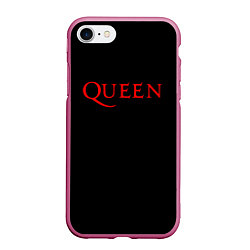 Чехол iPhone 7/8 матовый QUEEN,, цвет: 3D-малиновый