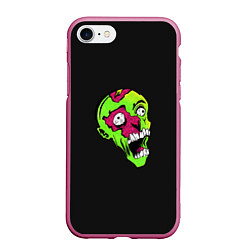 Чехол iPhone 7/8 матовый Undead Cartoon Style, цвет: 3D-малиновый