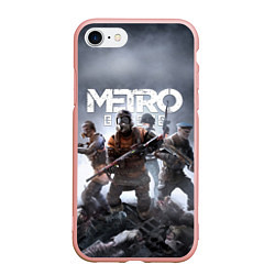 Чехол iPhone 7/8 матовый МЕТРО ИСХОД АРТЁМ ,ЯДЕРНАЯ ЗИМА METRO EXODUS, цвет: 3D-светло-розовый