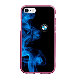 Чехол iPhone 7/8 матовый BMW Дым, цвет: 3D-малиновый