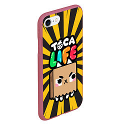 Чехол iPhone 7/8 матовый Toca Life: Croquet, цвет: 3D-малиновый — фото 2