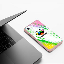 Чехол iPhone 7/8 матовый Toca Boca: Улыбашка, цвет: 3D-светло-розовый — фото 2