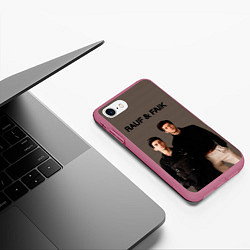 Чехол iPhone 7/8 матовый Rauf & Faik Рауф и Фаик, цвет: 3D-малиновый — фото 2