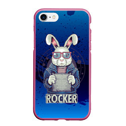 Чехол iPhone 7/8 матовый Rocker!, цвет: 3D-малиновый