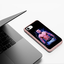 Чехол iPhone 7/8 матовый ПЕТР ЯН БОЕЦ, цвет: 3D-светло-розовый — фото 2