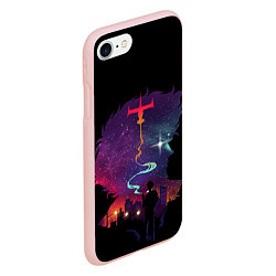 Чехол iPhone 7/8 матовый Ковбой Бибоп 1, цвет: 3D-светло-розовый — фото 2