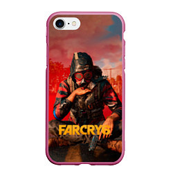 Чехол iPhone 7/8 матовый Far Cry 6 - Повстанец, цвет: 3D-малиновый