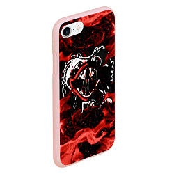 Чехол iPhone 7/8 матовый Poppy Playtime: Flame Fire, цвет: 3D-светло-розовый — фото 2