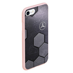 Чехол iPhone 7/8 матовый Mercedes-Benz vanguard pattern, цвет: 3D-светло-розовый — фото 2