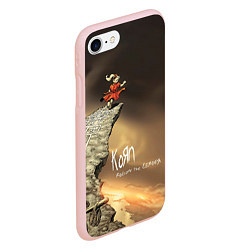 Чехол iPhone 7/8 матовый Follow the Leader - Korn, цвет: 3D-светло-розовый — фото 2