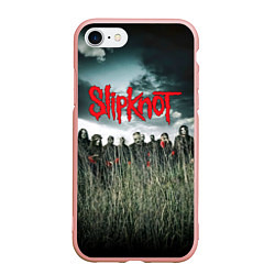 Чехол iPhone 7/8 матовый All Hope Is Gone - Slipknot, цвет: 3D-светло-розовый