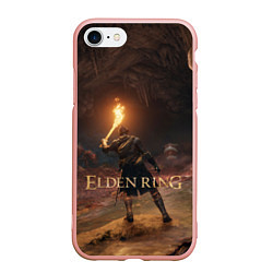 Чехол iPhone 7/8 матовый Elden Ring - подземелье, цвет: 3D-светло-розовый