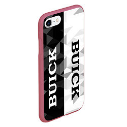 Чехол iPhone 7/8 матовый Buick Black And White, цвет: 3D-малиновый — фото 2