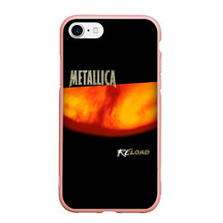 Чехол iPhone 7/8 матовый Metallica ReLoad, цвет: 3D-светло-розовый