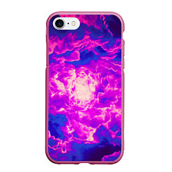 Чехол iPhone 7/8 матовый ВЕЧНЫЙ РАЙ, цвет: 3D-малиновый