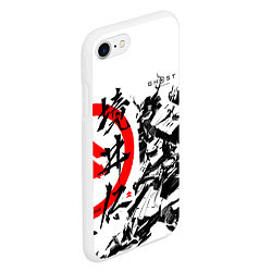 Чехол iPhone 7/8 матовый Ghost of Tsushima Самурай, цвет: 3D-белый — фото 2