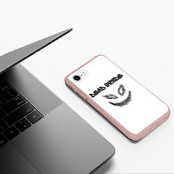Чехол iPhone 7/8 матовый Zxc Smile, цвет: 3D-светло-розовый — фото 2