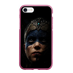 Чехол iPhone 7/8 матовый Hellblade 2022, цвет: 3D-малиновый