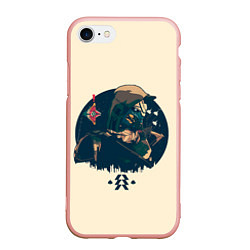 Чехол iPhone 7/8 матовый Кейд-6, цвет: 3D-светло-розовый