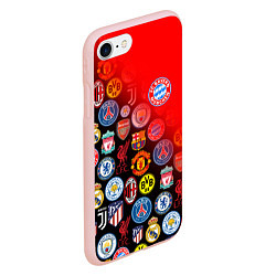 Чехол iPhone 7/8 матовый BAYERN MUNCHEN BEST FC SPORT, цвет: 3D-светло-розовый — фото 2