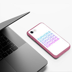 Чехол iPhone 7/8 матовый Эйфория Euphoria, цвет: 3D-малиновый — фото 2