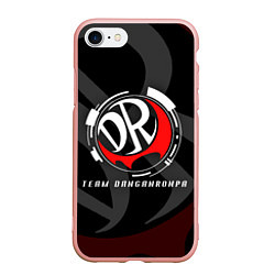 Чехол iPhone 7/8 матовый TEAM DANGANRONPA MONOKUMA SCHOOL, цвет: 3D-светло-розовый