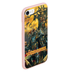 Чехол iPhone 7/8 матовый Warhammer old battle, цвет: 3D-светло-розовый — фото 2