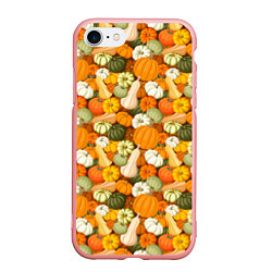 Чехол iPhone 7/8 матовый Тыквы Pumpkin, цвет: 3D-баблгам