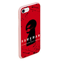Чехол iPhone 7/8 матовый HAWKMAN BERSERK, цвет: 3D-светло-розовый — фото 2