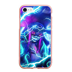 Чехол iPhone 7/8 матовый KDA FLASHLIGHT NEON КДА В МАСКЕ LEAGUE OF LEGENDS, цвет: 3D-светло-розовый