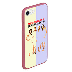 Чехол iPhone 7/8 матовый Отчаянные Домохозяйки Desperate Housewives, цвет: 3D-малиновый — фото 2