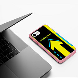 Чехол iPhone 7/8 матовый Cyberpunk 2077 киберпанк, цвет: 3D-баблгам — фото 2