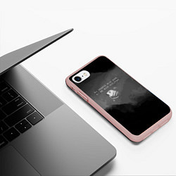 Чехол iPhone 7/8 матовый Вы знаете мое имя, но не мою историю, цвет: 3D-светло-розовый — фото 2