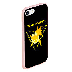 Чехол iPhone 7/8 матовый Team Instinct - Pokemon GO, цвет: 3D-светло-розовый — фото 2