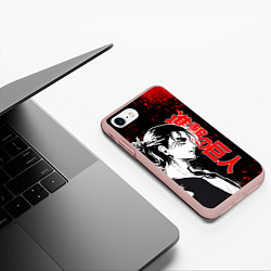 Чехол iPhone 7/8 матовый ЭРЕН ЙЕГЕР RED EDITION, цвет: 3D-светло-розовый — фото 2